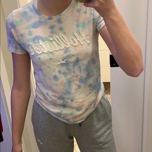 Hollister Tie Die Pastel Colored Tee